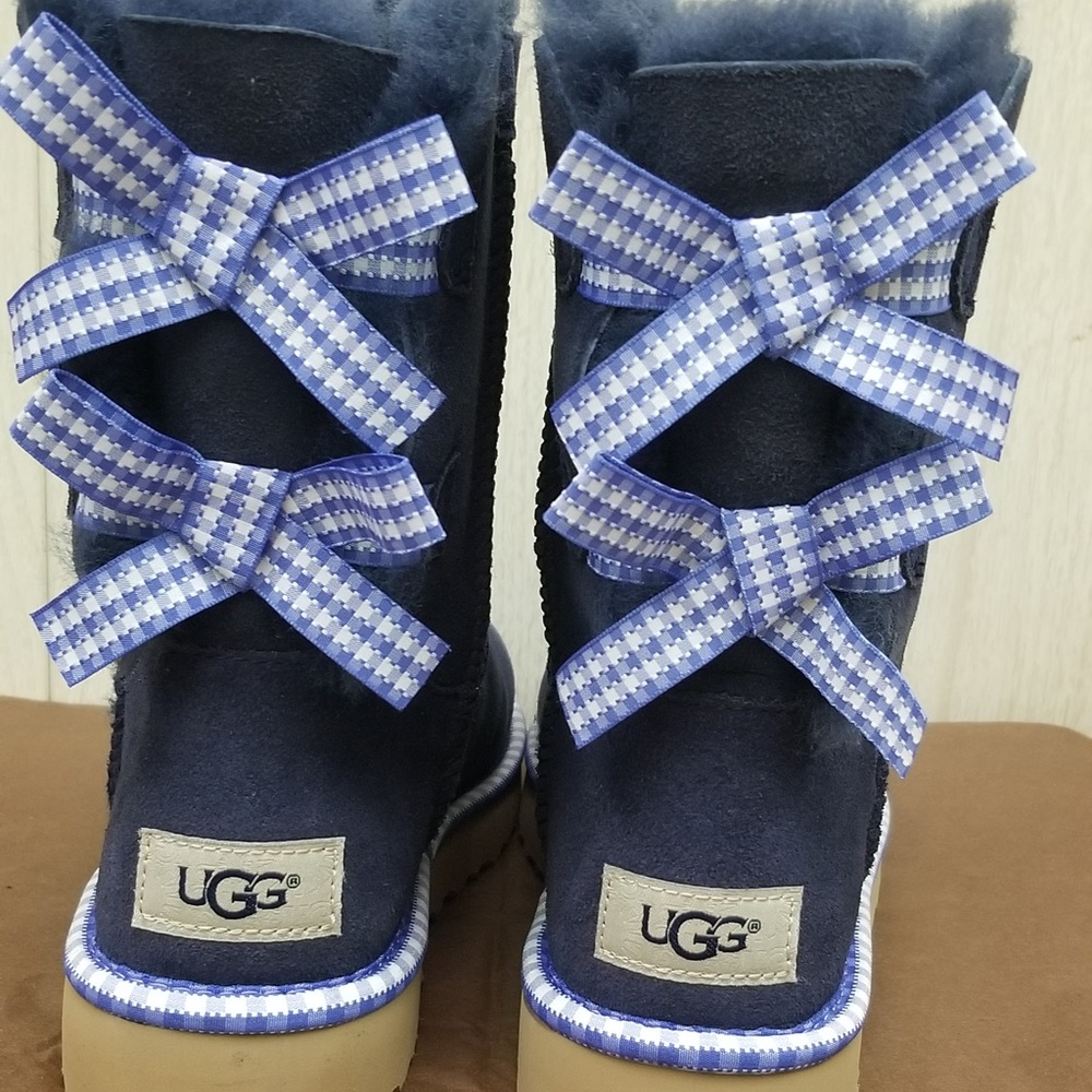 UGG Bailey Bow Navy Boots
